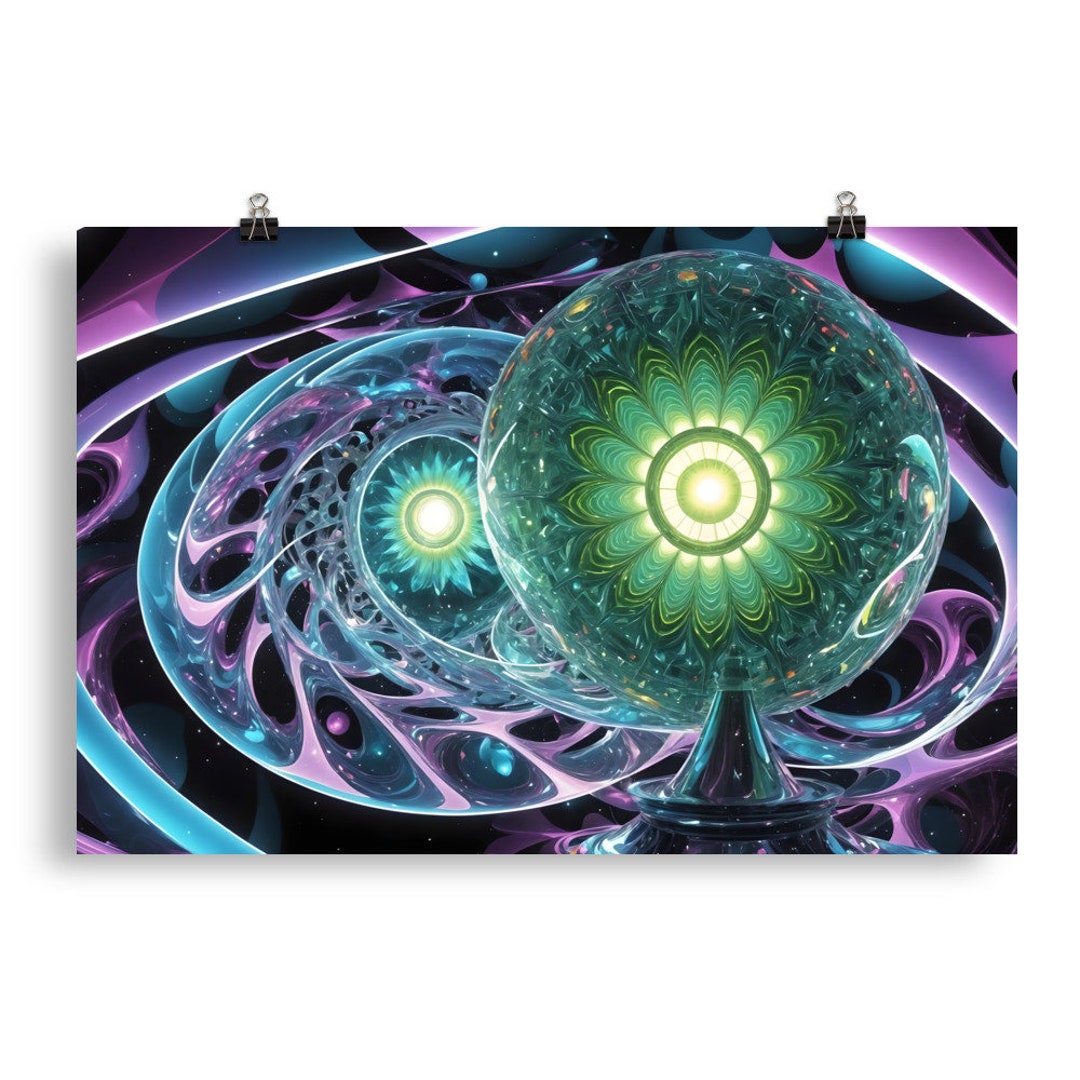 Abstract Surrealism 196 - Psychedelic Wall Art - Poster - Print - Home ...