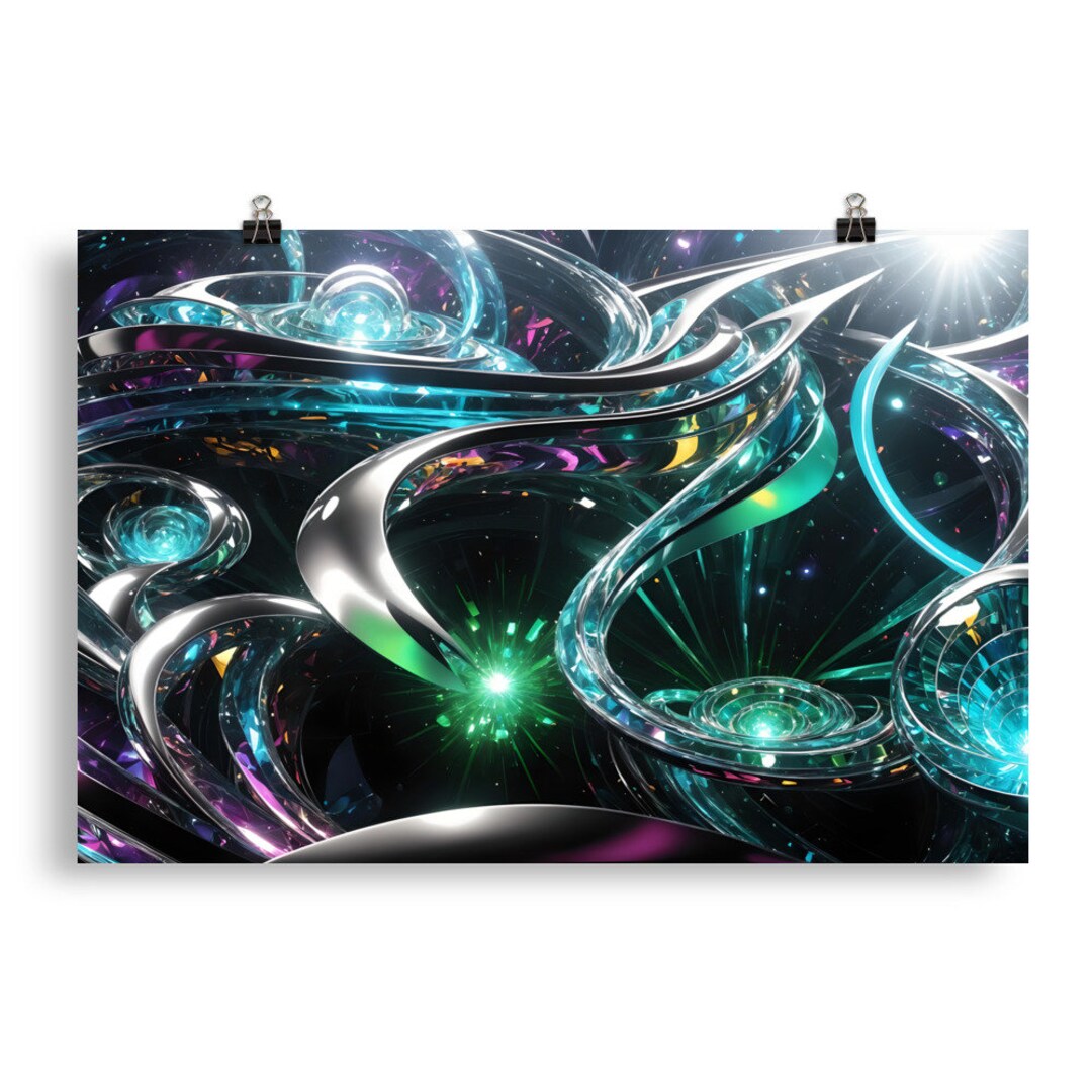 Abstract Surrealism 231 - Psychedelic Wall Art - Poster - Print - Home ...