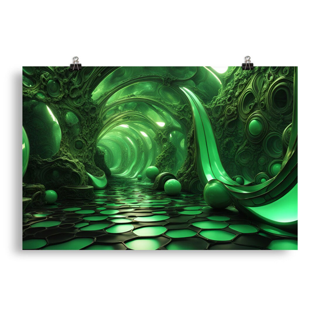 Abstract Surrealism 67 - Psychedelic Wall Art - Poster - Print - Home ...