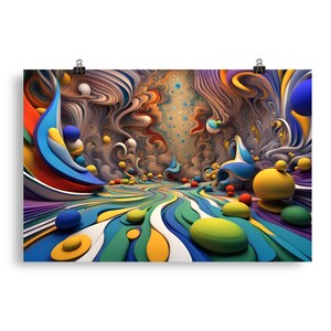 Abstract Surrealism 59 - Psychedelic Wall Art - Poster - Print - Home Decor