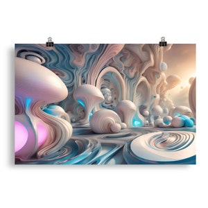 Abstract Surrealism 134 - Psychedelic Wall Art - Poster - Print - Home Decor