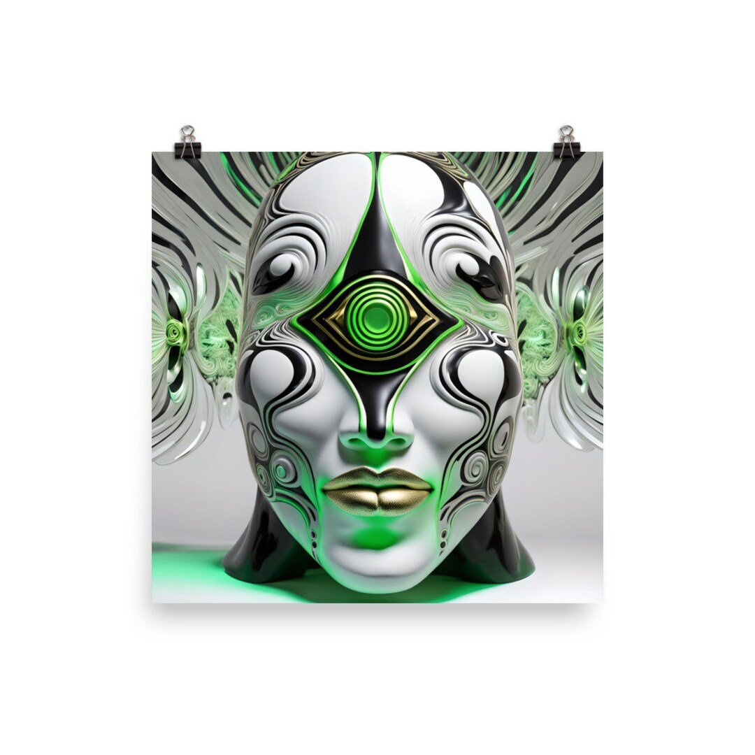 Abstract Surrealism 297 - Psychedelic Wall Art - Poster - Print - Home ...