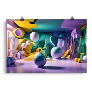 Abstract Surrealism 11 - Psychedelic Wall Art - Poster - Print - Home Decor