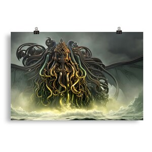 Cthulhu Rising Wall Art Poster Print