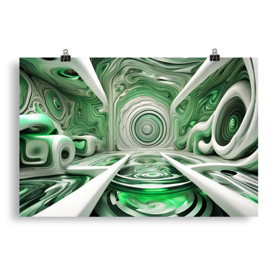 Abstract Surrealism 69 - Psychedelic Wall Art - Poster - Print - Home ...
