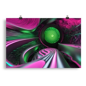 Abstract Surrealism 210 - Psychedelic Wall Art - Poster - Print - Home Decor
