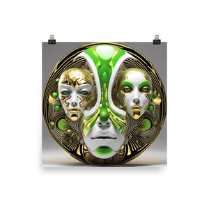 Abstract Surrealism 291 - Psychedelic Wall Art - Poster - Print - Home Decor