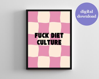 Recuperación de trastornos alimentarios Póster rosa para la positividad corporal Recuperación de la disfunción eréctil Cuerpo positivo Anorexia Bulimia Recuperación de trastornos alimentarios compulsivos