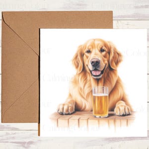 Golden Retriever Greeting Card | Dog Lover Birthday Card