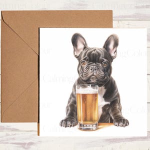 French Bulldog Greeting Card