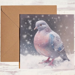 Pigeon Christmas Card