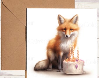 Fox Birthday Card | Greeting Card for Fox Lover