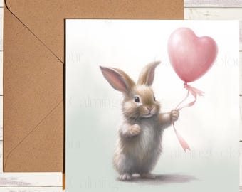 Rabbit Greeting Card | Bunny Lover Card