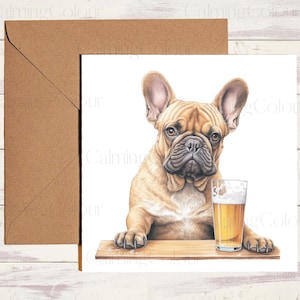 French Bulldog Birthday Card: Dog Lover Greeting Card
