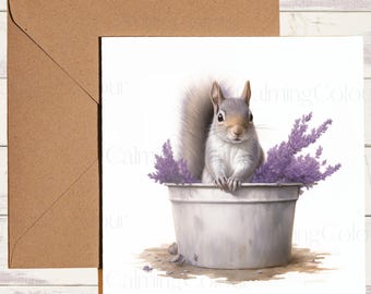 Squirrel Greeting Card