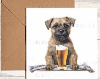 Border Terrier Greeting Card