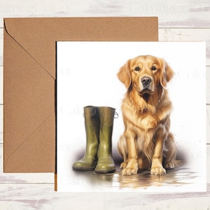 Golden Retriever Greeting Card