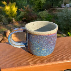 Handmade Ocean Horizon Ceramic Mug - 12oz
