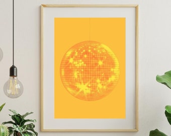 Discokula-tryck | Retro eklektisk väggkonst (digital nedladdning)
