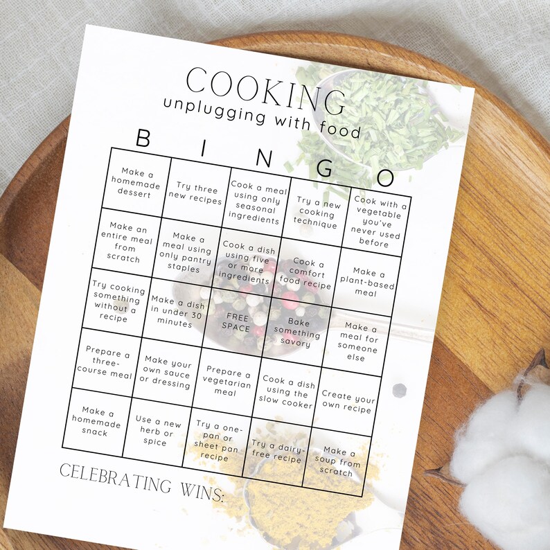 20 Printable Wellness and Lifestyle Bingo Card Templates – Blank ...