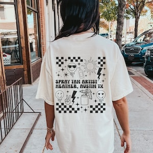 Custom Spray Tan Artist Shirt, Spray Tan Artist Gift, Tanning Salon T-shirt, Spray Tan Artist Tee, Sunless Tan Salon Tshirt, Bronze Boss