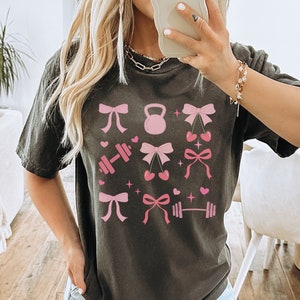 Coquette Workout Shirt, Pump Cover, Gift for Gym Lover