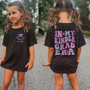 Custom In My Kindergarten Graduation Era Shirt, Personalized Kinder Grad Tee, Kindergarten Graduation Gift