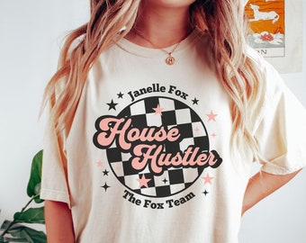 Custom Real Estate Agent Shirt, House Hustler, Comfort Colors Shirt, Personalized Real Estate Agent T-Shirt, Gift for Agent