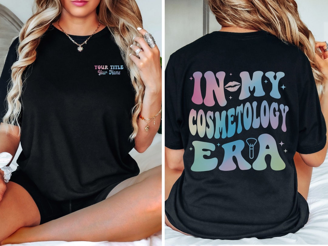 In My Cosmetology Era Custom Cosmetologist Shirt - Etsy