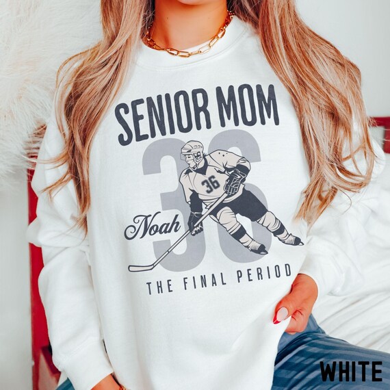 Senior Hockey Mom Sweatshirt, The Final Period, Custom Senior Hockey Mom Hoodie, Custom 2026 Senior Hockey Mom Gift, Game Day Sweatshirt