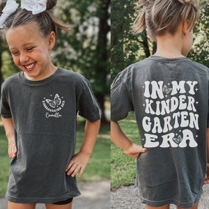 Custom in My Kindergarten Era Shirt, Personalized Kinder Tee, Back to ...