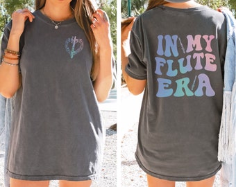 In My Flute Era Shirt, Flute Player Gift, Girls Flute Shirt, Marching Band, Youth and Adult Sizes