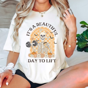 Halloween Workout Shirt, Halloween Pump Cover, Funny Halloween Gym Top, Skeleton Gym Shirt, Skeleton Pump Cover, Lifting Tee