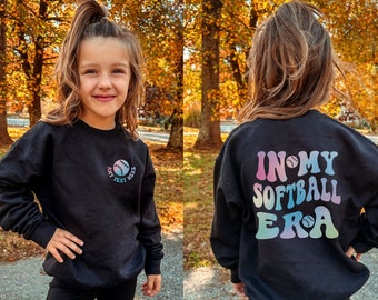 In My Softball Era Sweatshirt, Softball Sweatshirt, Softball Era, Game Day, Gift for Softball Player, Softball Lover Sweatshirt