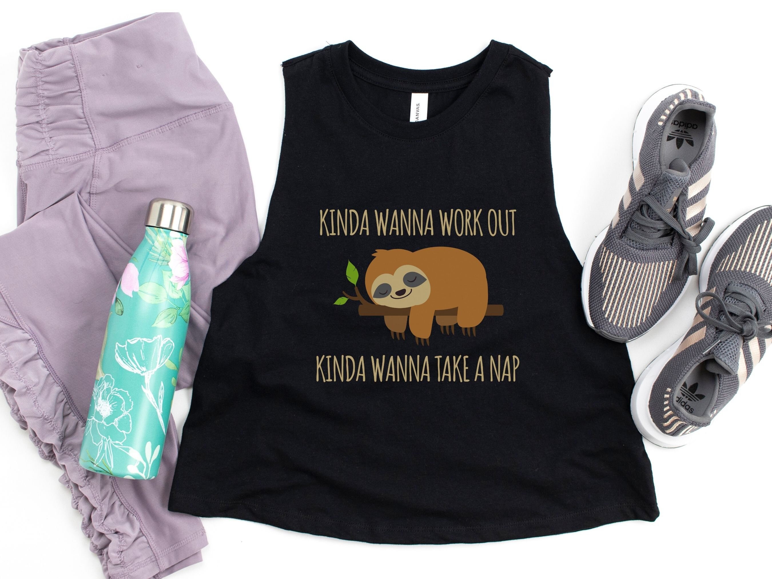Sloth workout hotsell shirt
