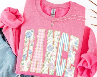 Dance Floral Grandmillennial Sweatshirt, Gift for Dancer
