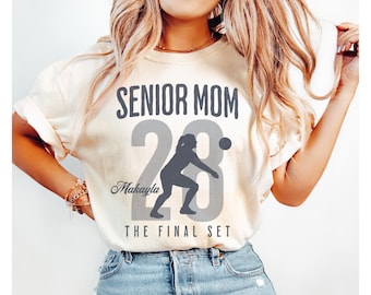 Personalized Senior Volleyball Mom Shirt, The Final Set, Volleyball Mama Tee, Custom 2026 Senior Volleyball Mom Gift, Game Day T-shirt