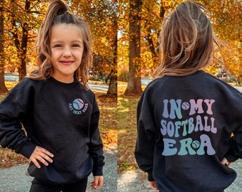 In My Softball Era Sweatshirt, Softball Sweatshirt, Softball Era, Game Day, Gift for Softball Player, Softball Lover Sweatshirt