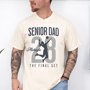 Senior Volleyball Mom Shirt, The Final Set, Personalized Volleyball Mom Tee, Custom 2026 Senior Volleyball Mom Gift, Game Day T-shirt image 9