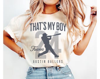 Personalisiertes Namensgeschenk für Baseball Mom Dad Oma Mimi Nanna Grandpa, Comfort Colors