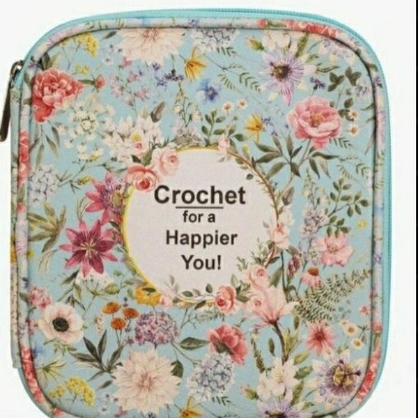 Floral Crochet Hook Case Organizer
