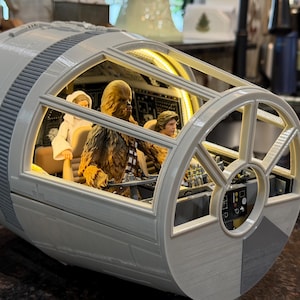 Millenium Falcon Diorama for Star Wars Black Series 6 Inch or Vintage Collection 3.75 Inch