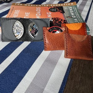 Portamonedas de cuero para desafío