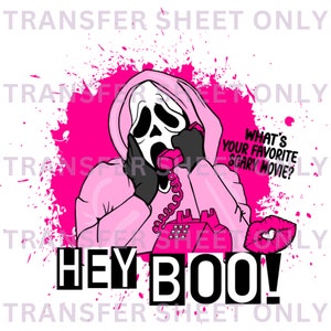 Ei, Boo! Folha de transferência