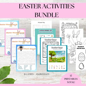 Printable Easter Activities Bundle