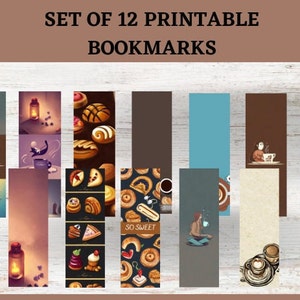 Ensemble de 12 marque-pages imprimables, Lot de 12 marque-pages