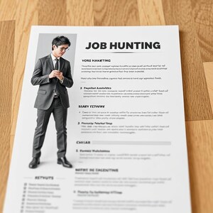 5 plantillas de CV compatibles con ATS / Documentos de Word editables / Diseños profesionales para conseguir el trabajo de tus sueños / Descarga instantánea