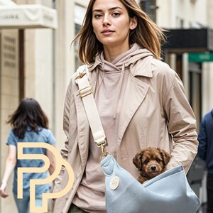 SUTTON SLING de Puffer Pets | Sac de transport pour animal de compagnie | Couleur : lagon image 3