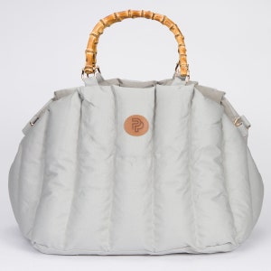 Luxury Dog/Cat Carrier | PARKER BAG by Puffer Pets in Gray Color