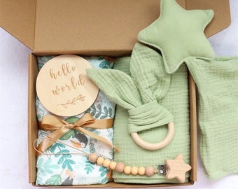 New Born Baby Gift Box New Baby Hamper Baby Shower Gifts New Baby Gift Set Baby rattle Gift Gender Neutral Baby Box Gift Set Baby Gift Shoes
